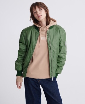 Superdry Olivia Flight Női Kabát Khaki | SEMGC5987